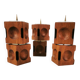 Mid Century Modular Teak Candlesticks, Denmark, 1960s