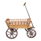 19th century cart in wood and wrought iron, garden cart, storage