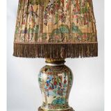 Very important Satsuma porcelain lamp