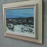 Peinture moderne suédoise, années 1960, huile sur toile, Gunnar Herman Berglund (1906-1992)