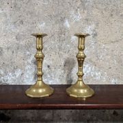 Pair of brass candlesticks