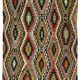 Turkish Kilim Yuruk Vintage 155x293 cm Geometric Red Green Yellow