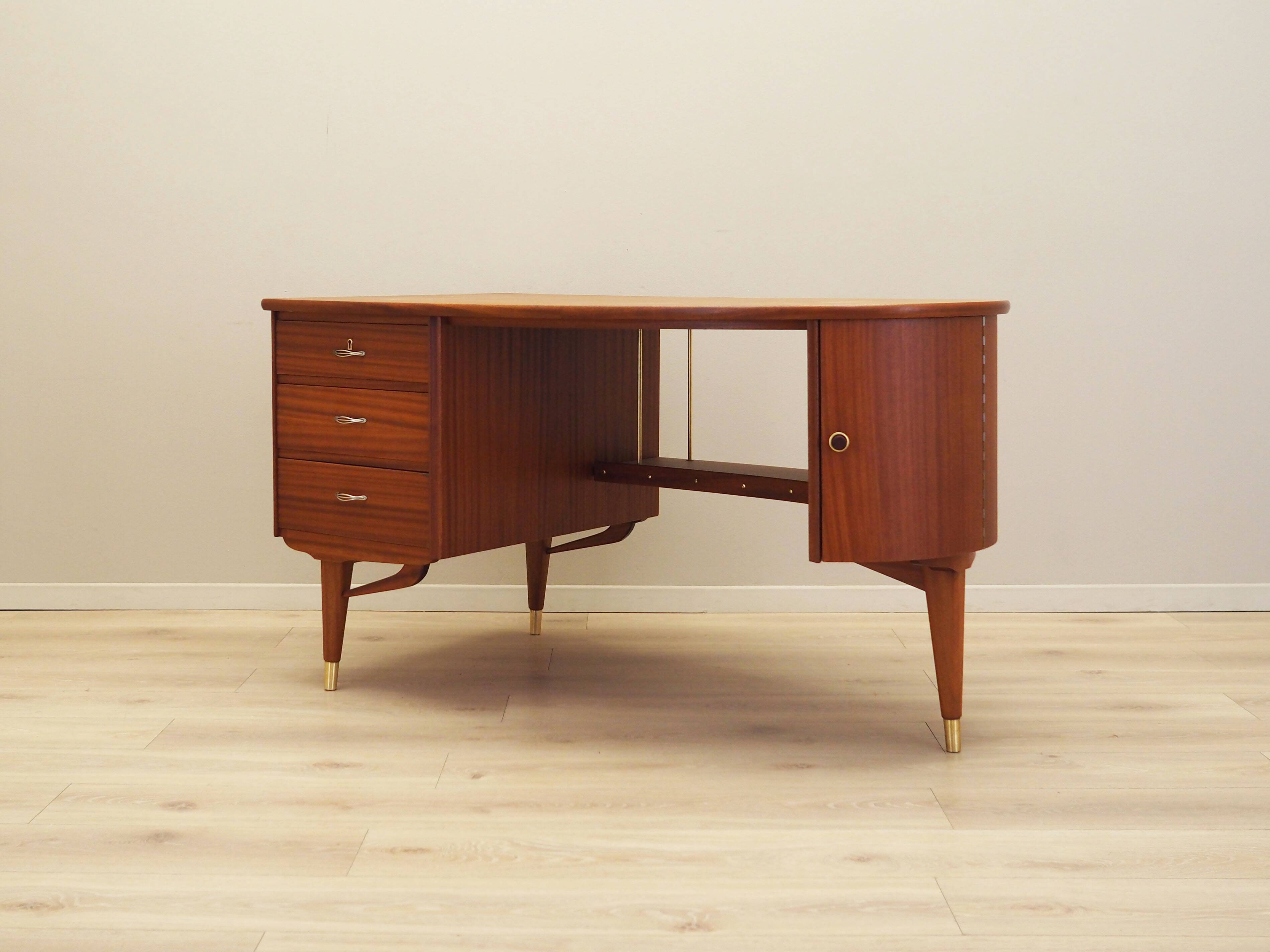 Mahogany desk, Norwegian design, 1960s, production: Sola Møbler