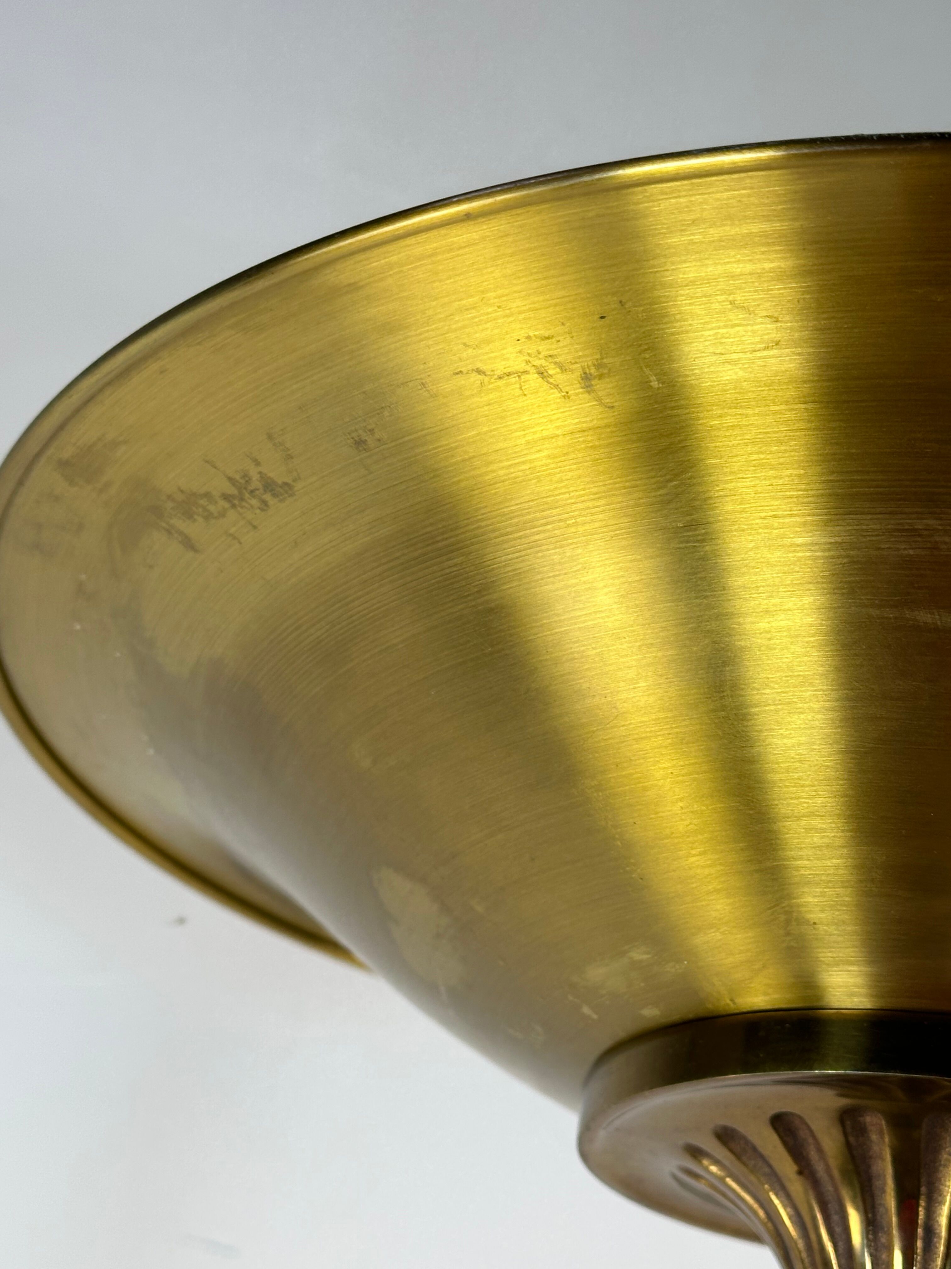 Halogen Floor Lamp GAULT Golden Brass Vintage 80s