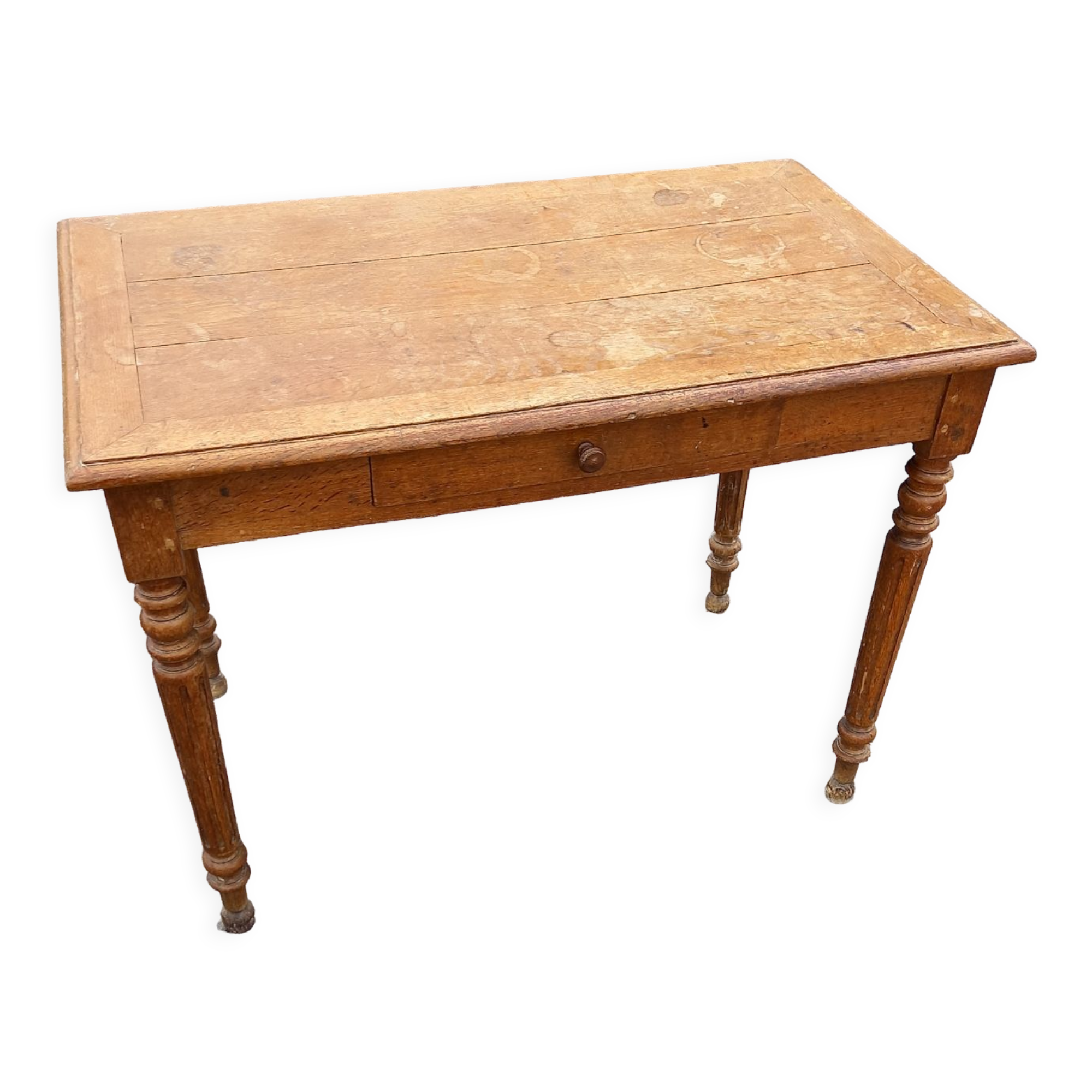 Old oak table 1 drawer