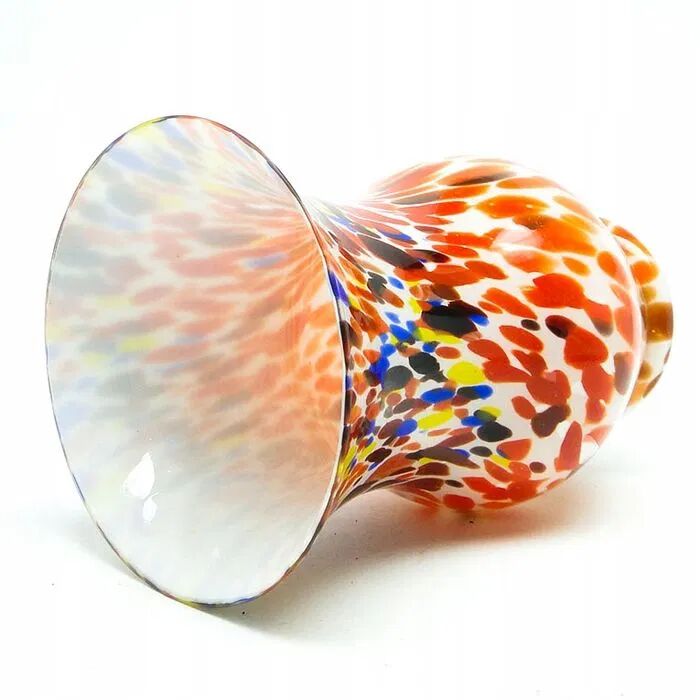 A9p kralik - art deco spatterglass vase 1930
