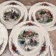 Set of 7 Sarreguemines Obernai pattern dessert plates