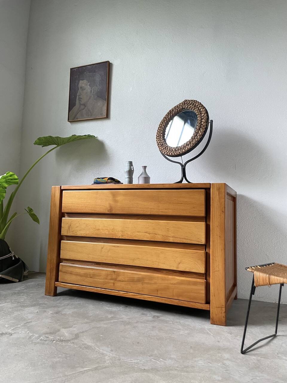 Elm chest of drawers Maison Regain