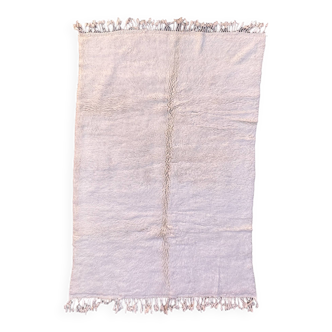 Moroccan rug Beni M'Rirt white - 177 x 264 cm