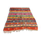 Colourful Vintage Turkish Kilim Kelim Rug 290x166 cm shabby chic wool boho Large