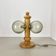 Large Organic Sculptural PINE Wooden Table Light by Temde Lights, Germany 1