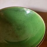 Green ceramic salad bowl