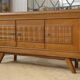 Buffet brutaliste en chêne 1960