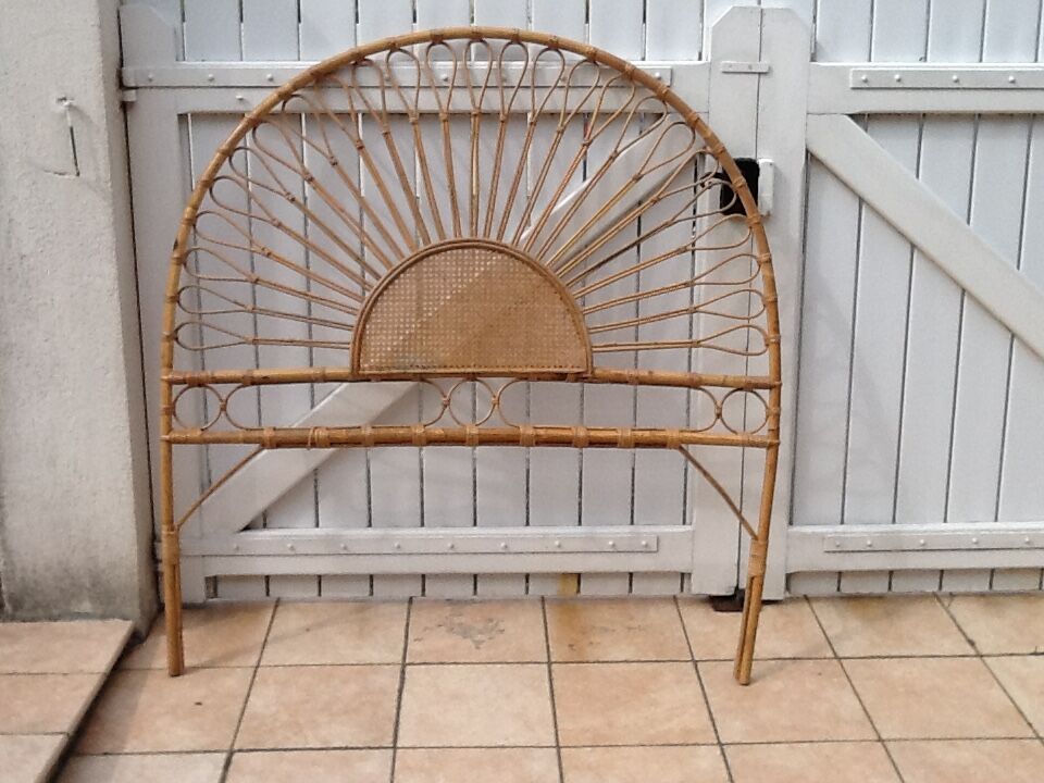 Rattan headboard