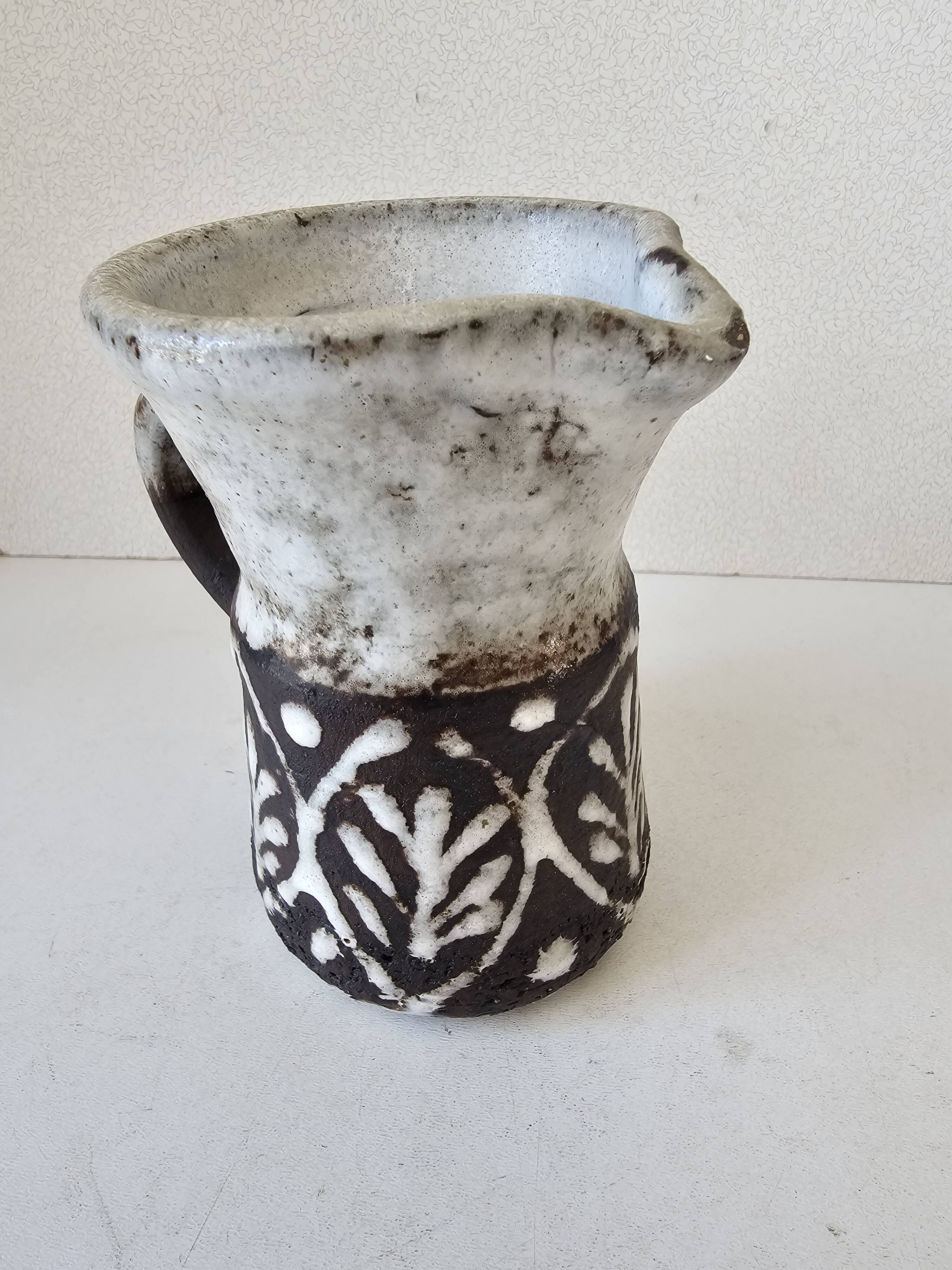 Ceramic milk jug attributed to Albert Thiry - 1950s