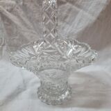 Bohemian crystal fruit basket