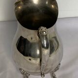 Old American silver metal water pitcher early twentieth century