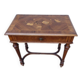 Work table, marquetry dressing table