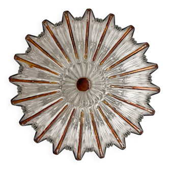 Herda glass wall lamp or ceiling lamp, 1970s