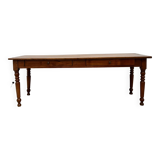 Walnut farm table 19th century