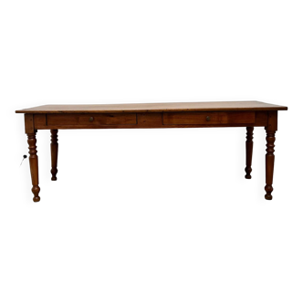 Walnut farm table 19th century