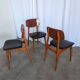 SET of 3 Vintage STOL Kamnik Dining Chair: 1970s Yugoslavian Mid-Century Mo