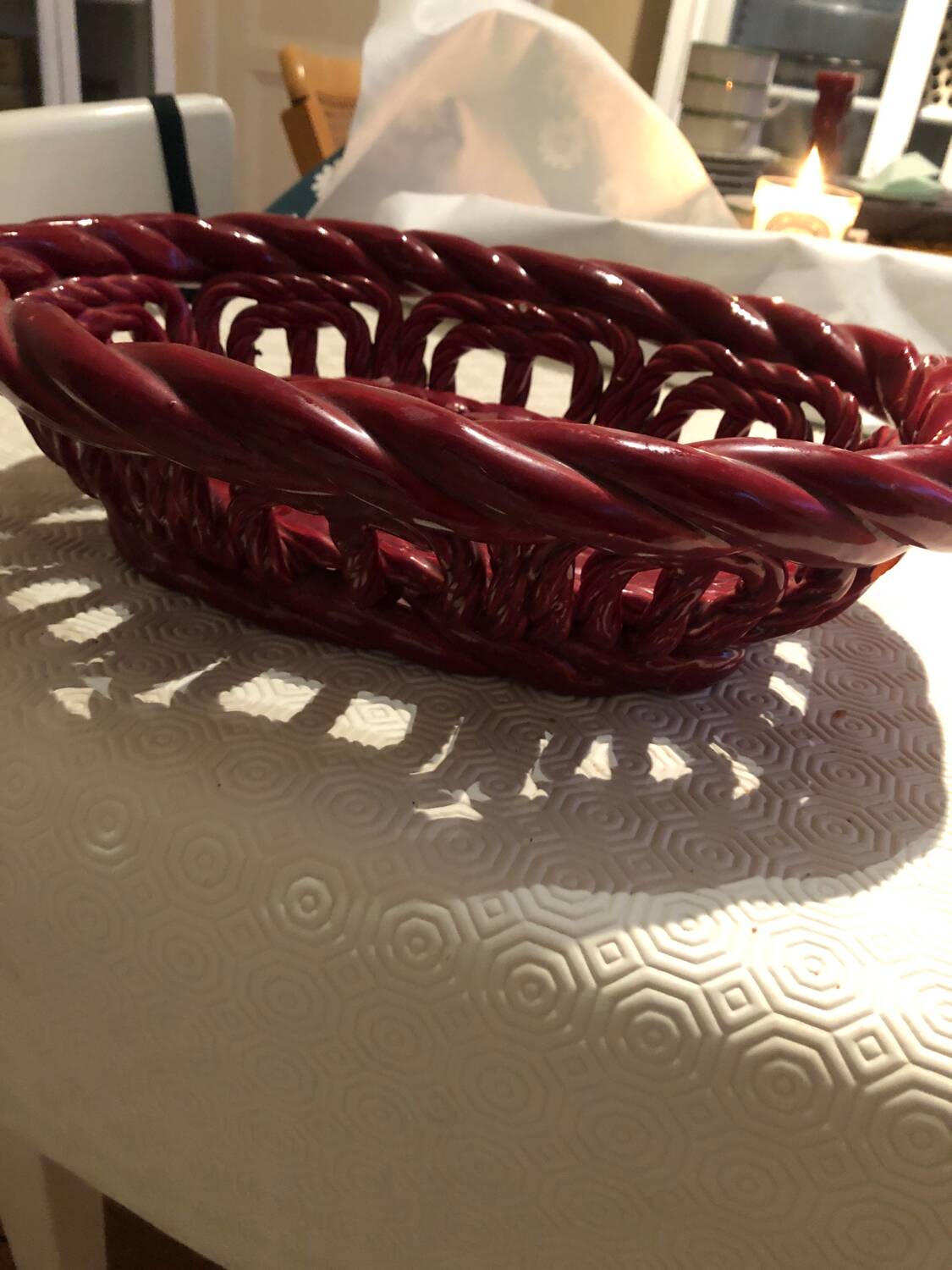 Vallauris ceramic basket