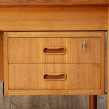 Flat teak desk by Gunnar Nielsen