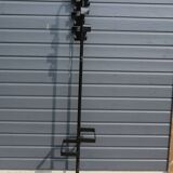 Manade black coat rack with 8 hooks