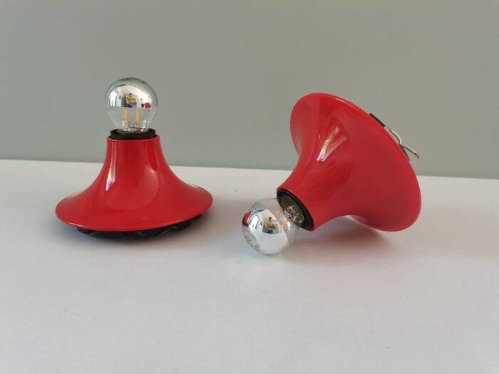 Pair of "Teti" wall lights by Vico Magistretti for Artemide