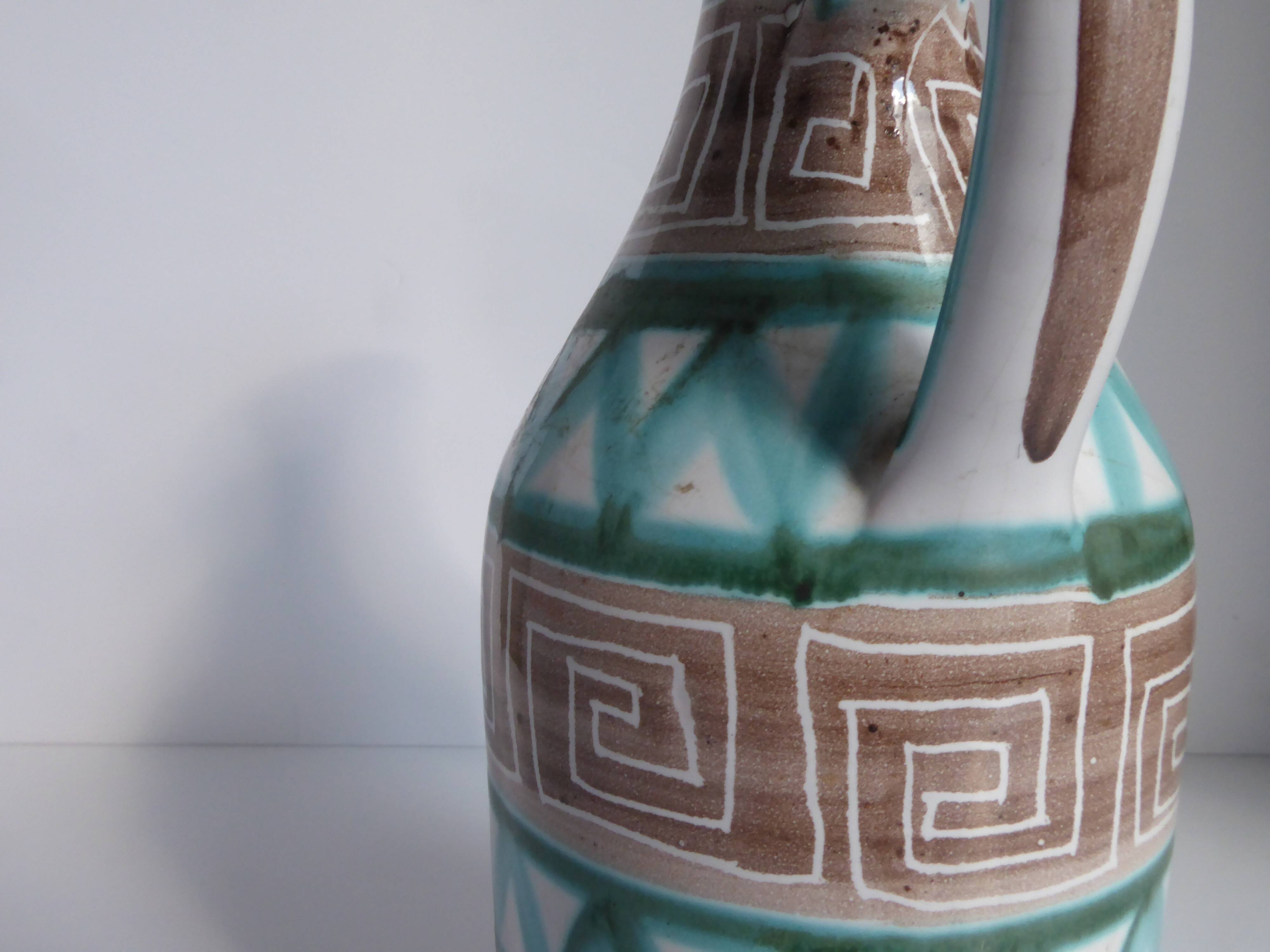 Pitcher signed Robert Picault Vallauris