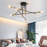 Mixed metal light chandelier, hanging lamp, ceiling light, light