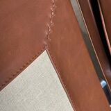 Design two-seater sofa Model FK 6720 from Fabricius & Kastholm, brown leather