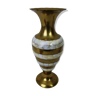 Brass and mother-of-pearl vase