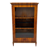Biedermeier Display Cabinet in Cherry Veneer, Ash Burl, Austria, 1820s