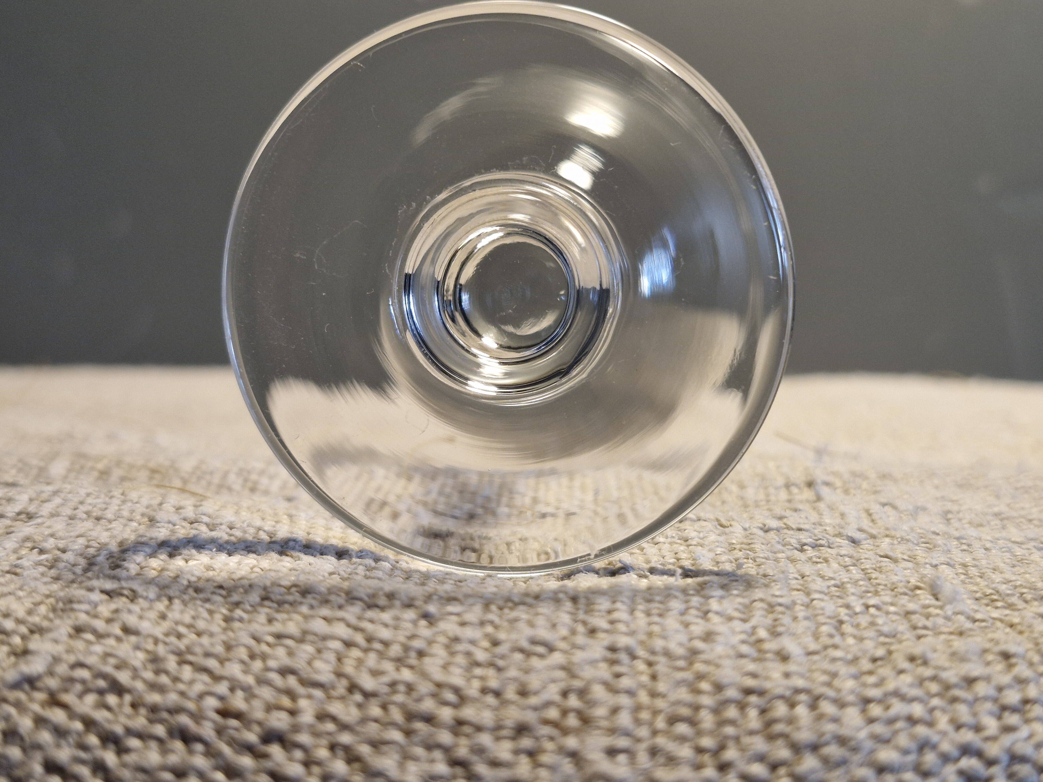 Baccarat 10 small antique glasses for white wine/port