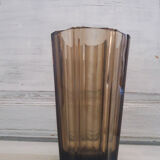 Vase verre fumé