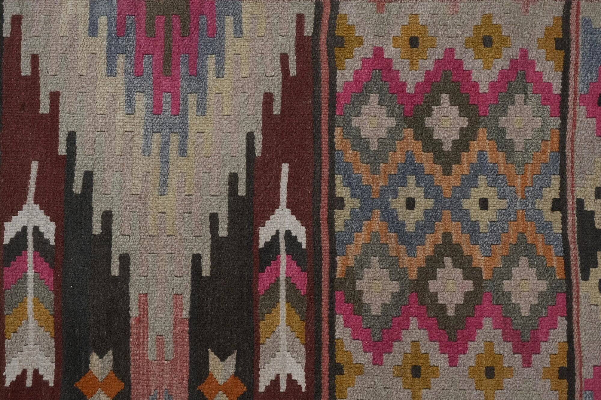 Vintage Turkish hallway rug 75x724 cm