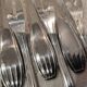12 silver-plated metal snail forks, SFAM silversmith, Art Deco style