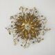 Gold-Plated Metal & Murano Crystal Flowers Flush Mount from Banci Firenze