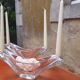 Paire de coupes/ Bougeoirs cristal de Daum