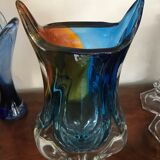 Glass vase by Art Chribska circa 1960