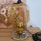 Amber yellow table lamp