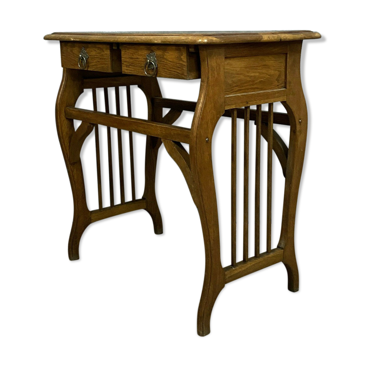 Office Nancéien Art Nouveau era in blond oak around 1900