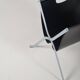 Italian folding magazine holder with saddle leather, 1970s