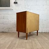 Scandinavian chest of drawers 4 vintage teak drawers, 60s