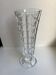 vase on feet in art deco molded crystal glass
