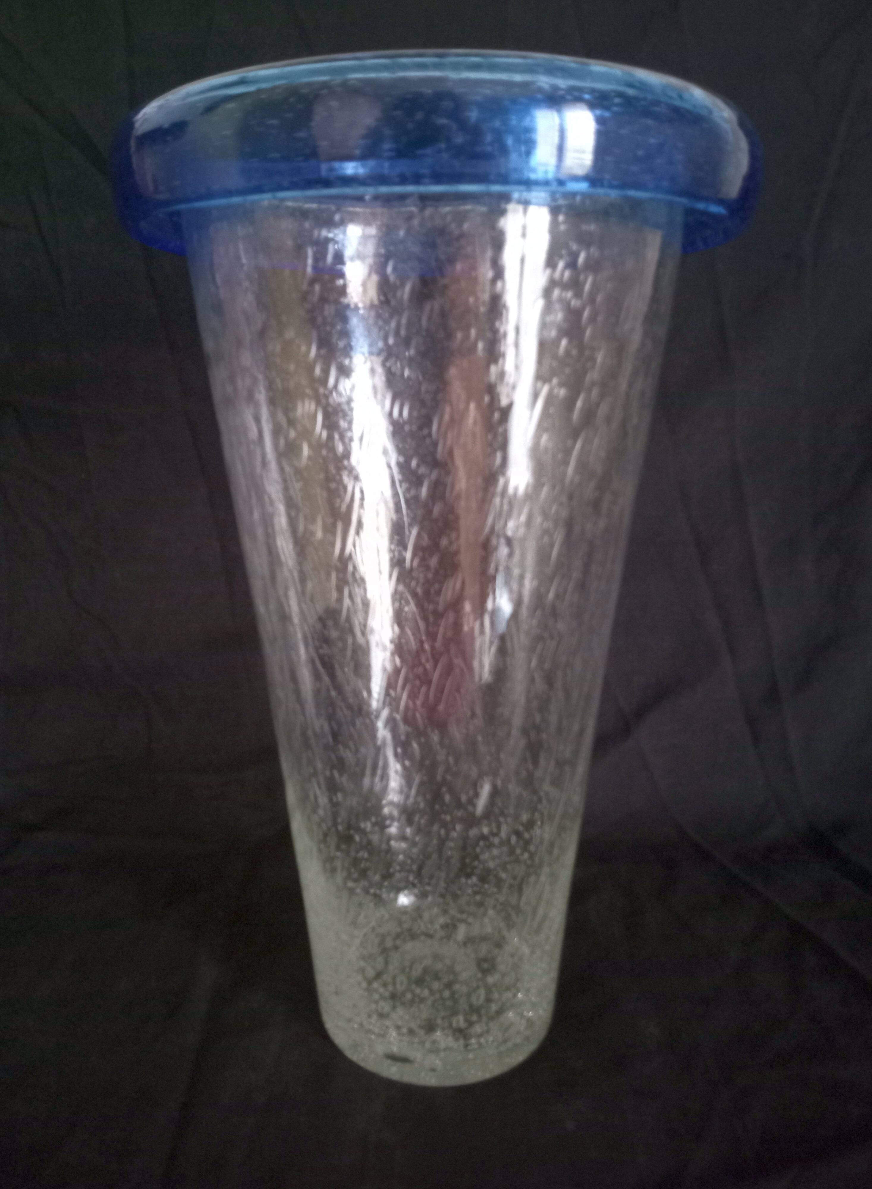 Flared vase with turned neck, h - 30 cm.