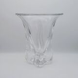 Large Pressed-Moulded Glass Vase "Swan" - Art Deco Style