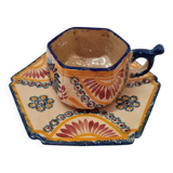 Henriot Quimper breakfast cup, 1920/30